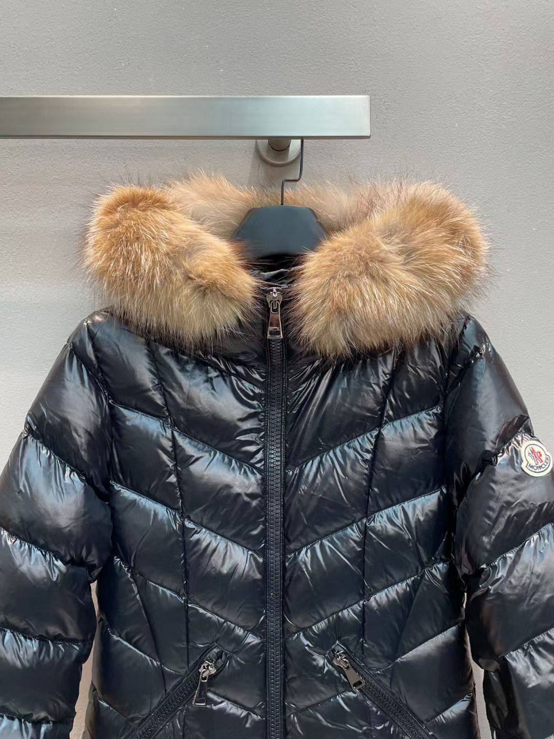 Piumino cappotto Moncler Fulmarus nero
