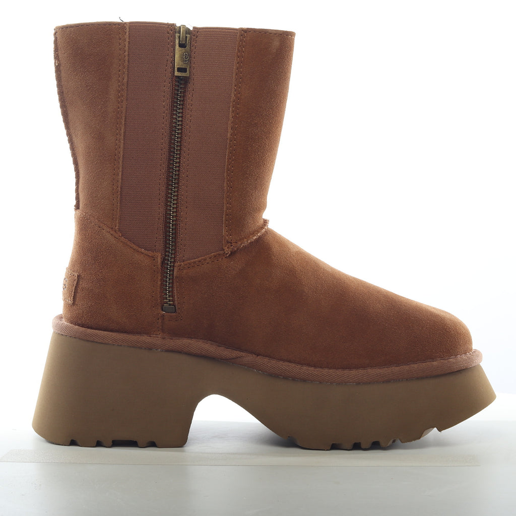 Ugg Classic Twin Seam New Heights suede castagno