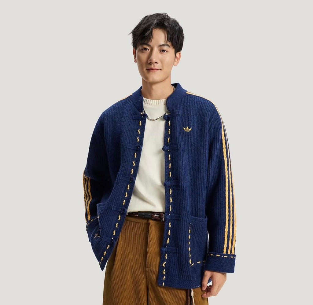 Adidas Originals Chinese New Year Knit Jacket blue - VIBES MILANO
