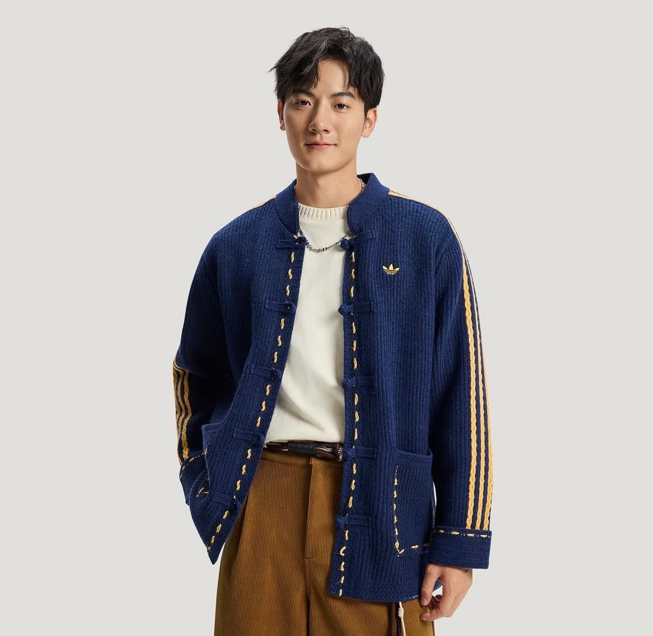 Adidas Originals Chinese New Year Knit Jacket blue - VIBES MILANO