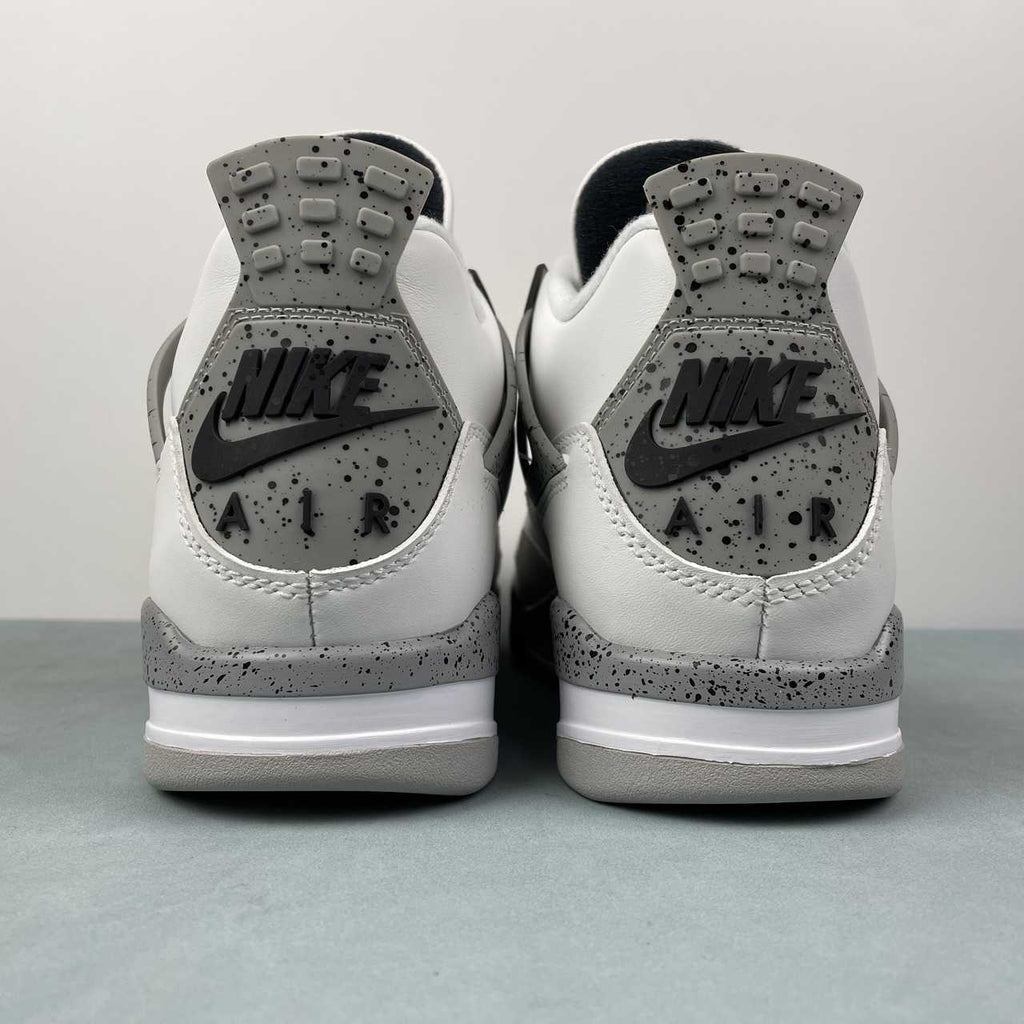 Nike Air Jordan 4 Retro Summit White Cement Grey Black Fire Red - VIBES MILANO