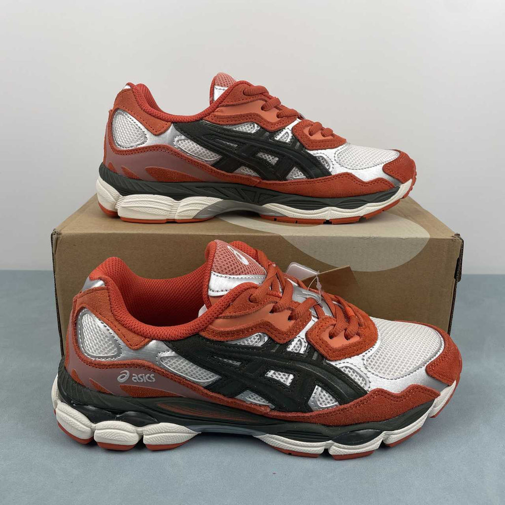 Asics Gel NYC Oatmeal Forest Green Orange Men's