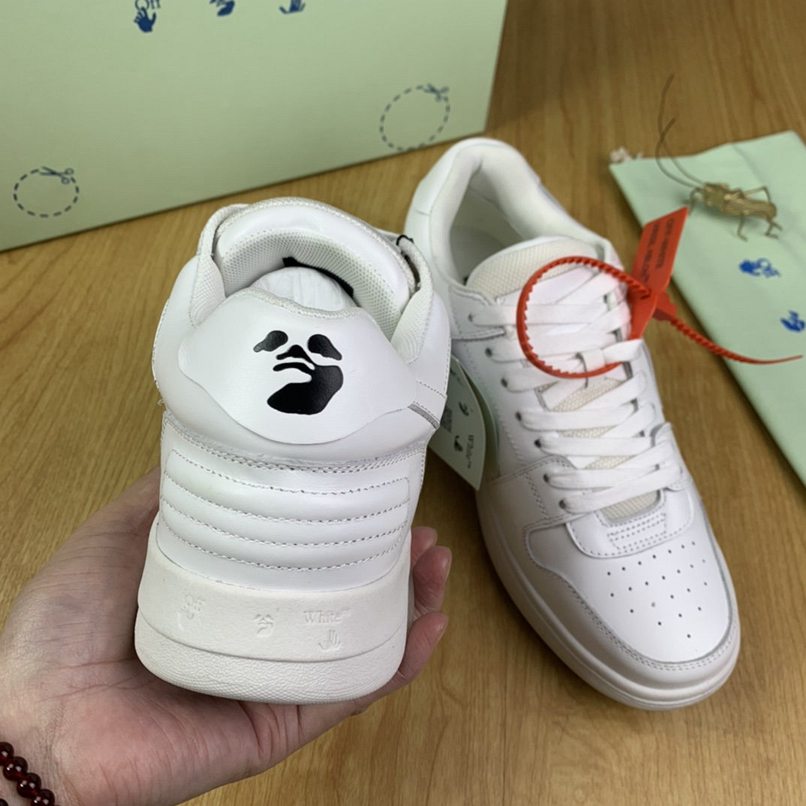 Off-White OOO Out Of Office sneakers in pelle colore bianco