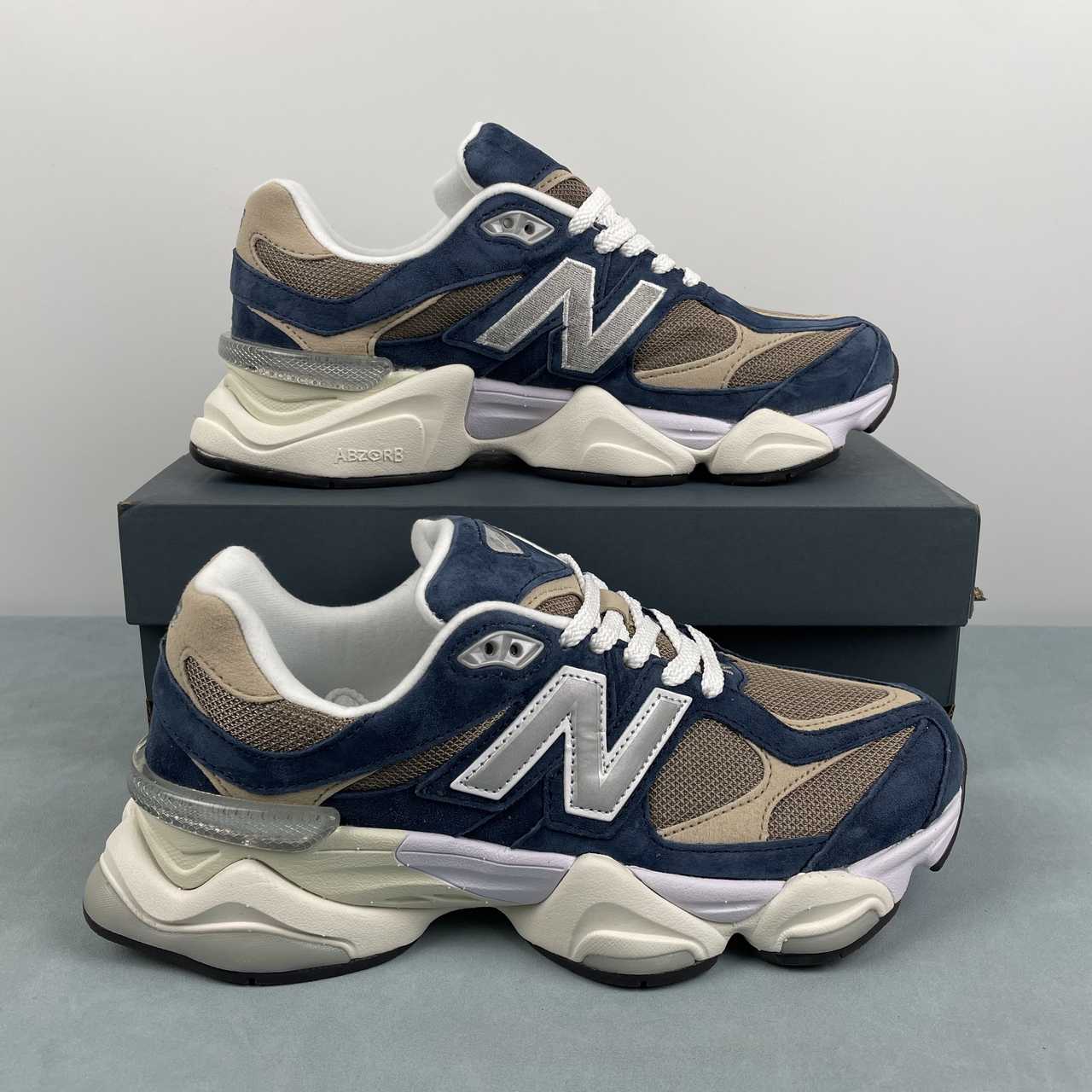 New Balance NB 9060 Navy & Mushroom