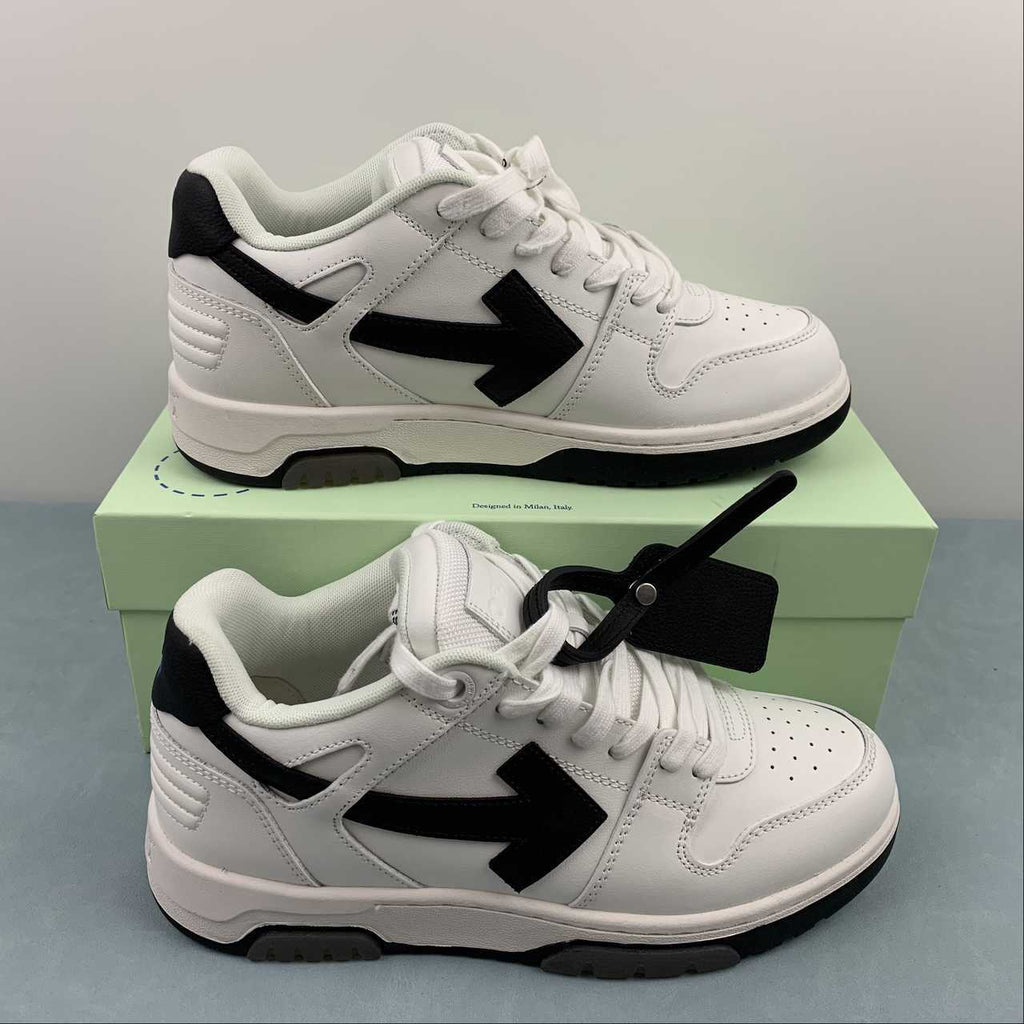Off-White OOO Out Of Office sneakers in pelle white black