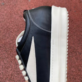 Rick Owens DRKSHDW Hollywood Sneakers in pelle con inserto beige