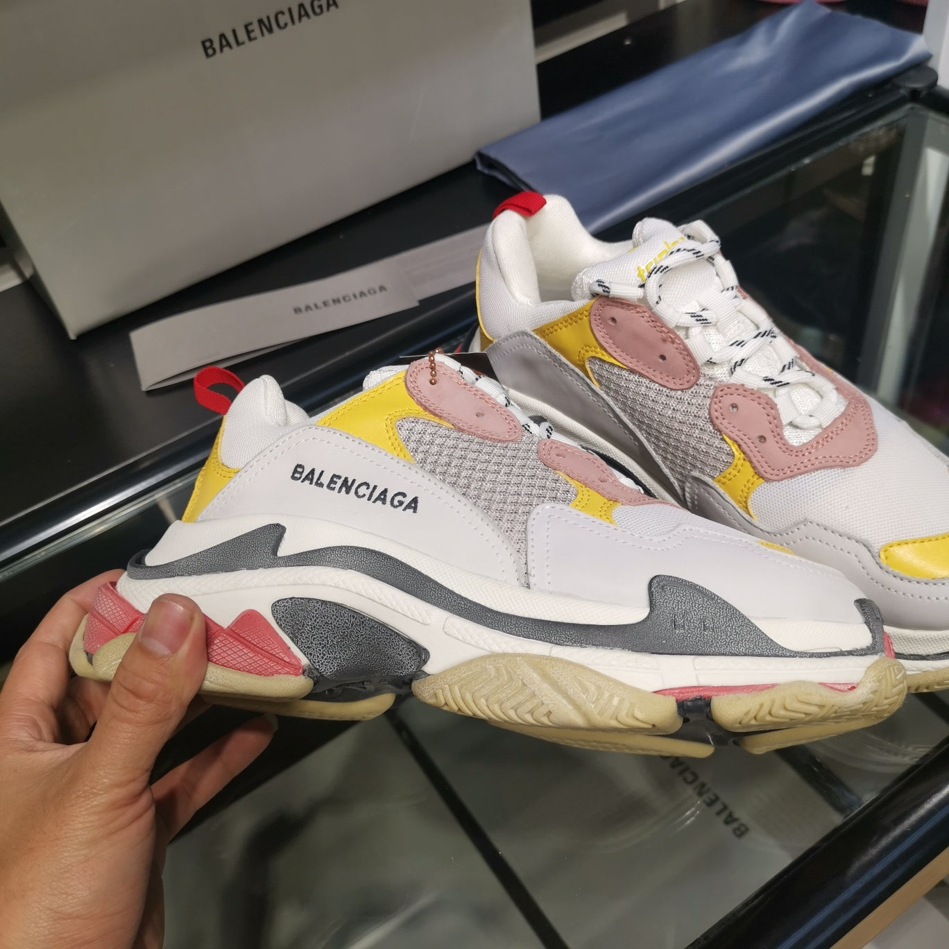 Balenciaga Sneakers Triple S Grey Pink
