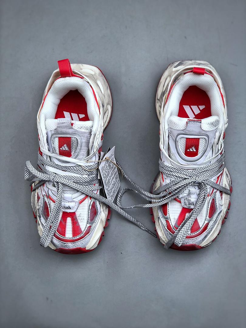 Adidas XLG Runner Deluxe sneakers White Red - VIBES MILANO