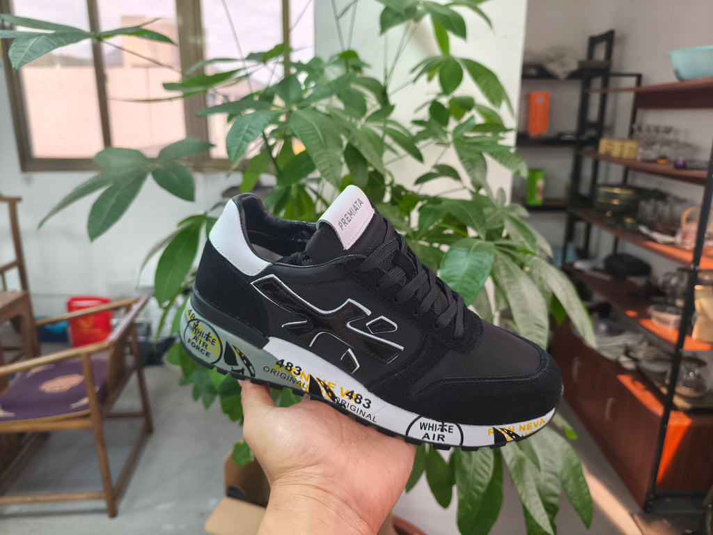 Premiata Mick sneakers suede nero