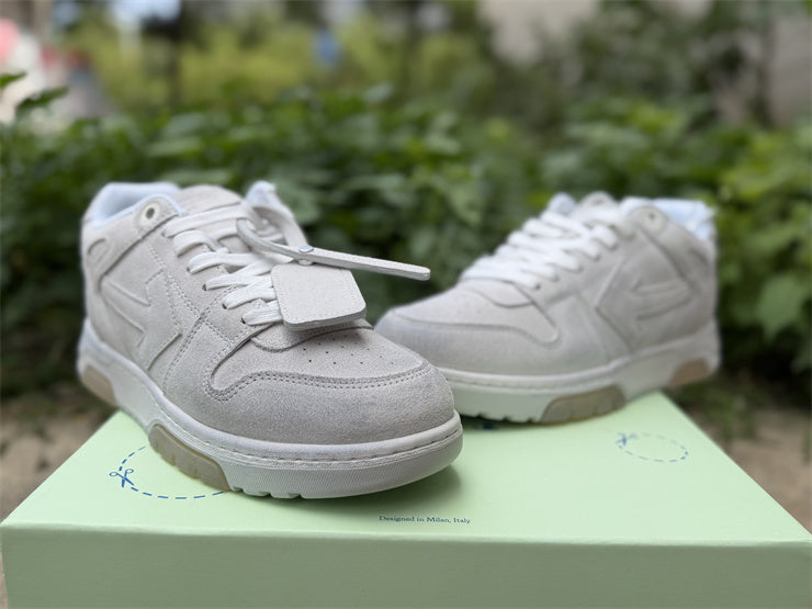 Off-White "Out Of Office" in Scamosciato Light Grey