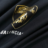 BALENCIAGA X LAMBORGHINI T-SHIRT OVERSIZE NERO DÉLAVÉ
