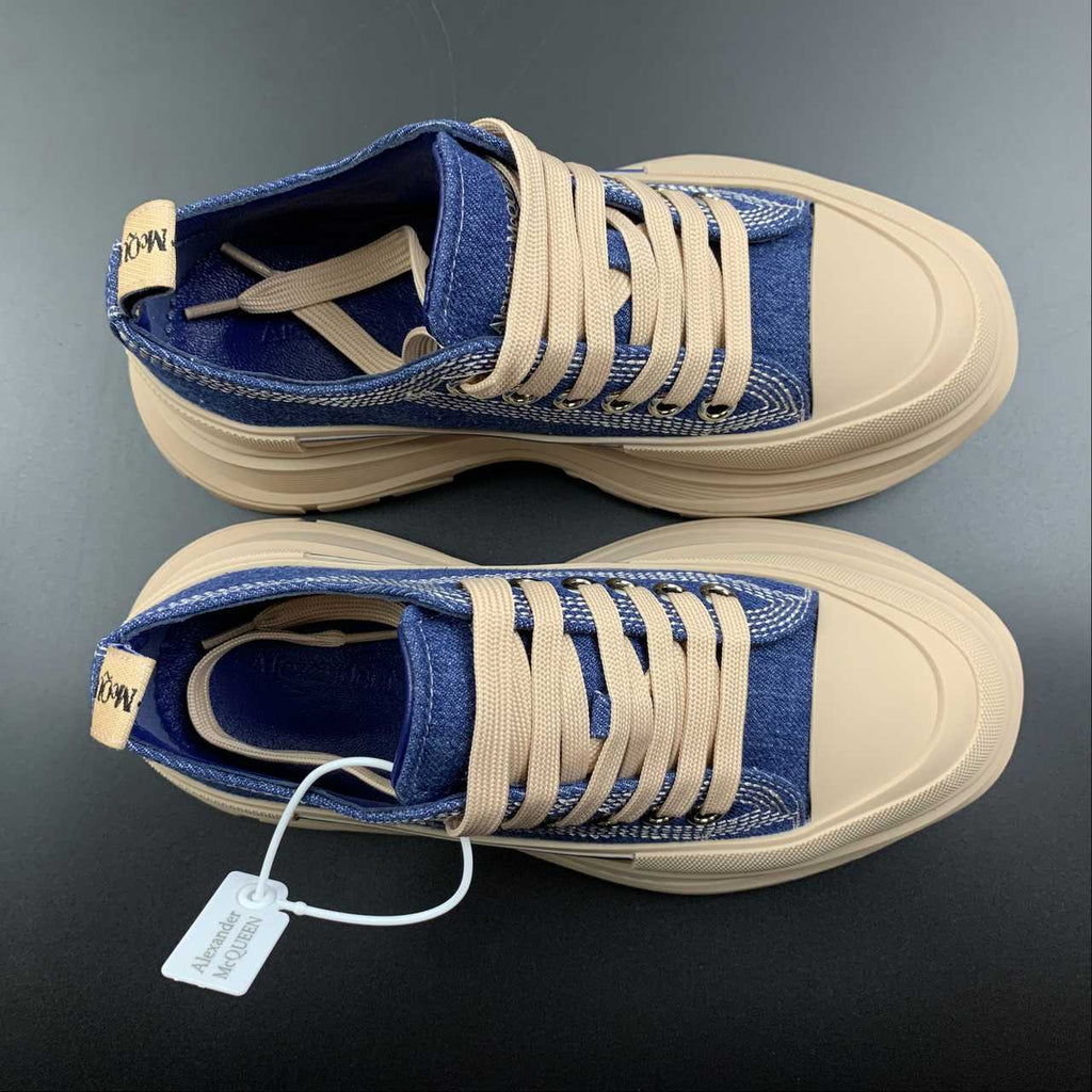 Alexander McQueen Tread Slick Cream Canvas sneakers