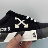 Off-White Vulcanized Low tela nero Virgil Abloh