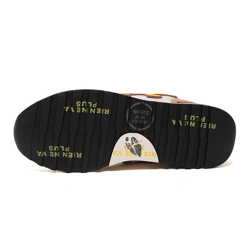 Premiata Mick sneakers suede beige marrone arancione