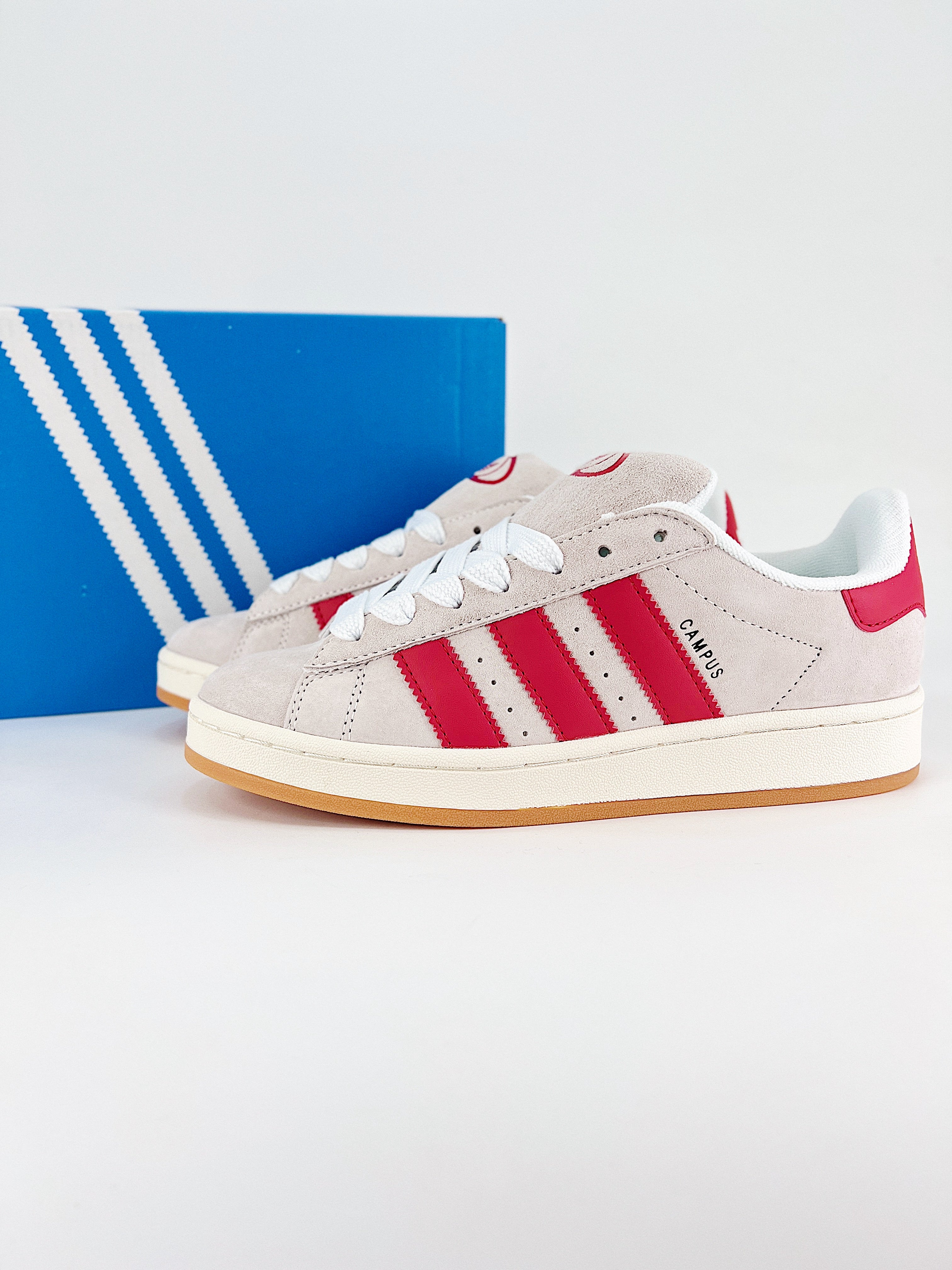 Adidas Originals Campus 00s Crystal White Better Scarlet