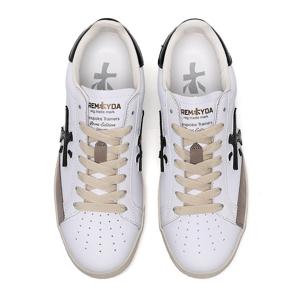 Premiata Steven sneakers pelle bianco taupe - VIBES MILANO