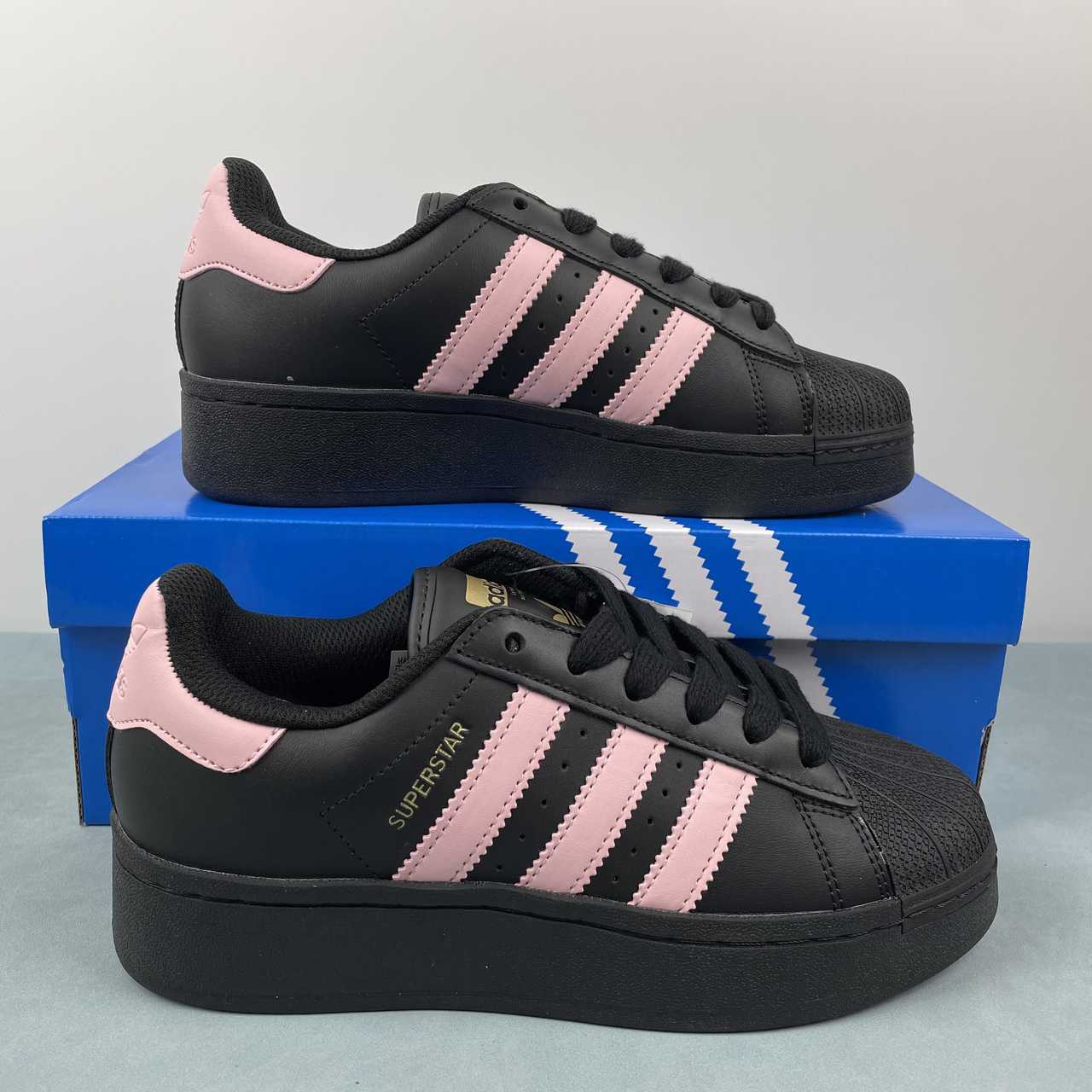 Adidas Originals Superstar nero rosa donna