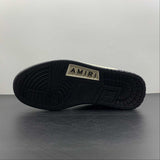 Amiri Skeleton Top Low nero bianco