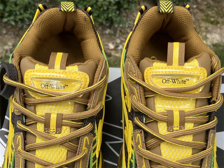 OFF-WHITE C/O VIRGIL ABLOH BE RIGHT BACK SNEAKER - BROWN YELLOW