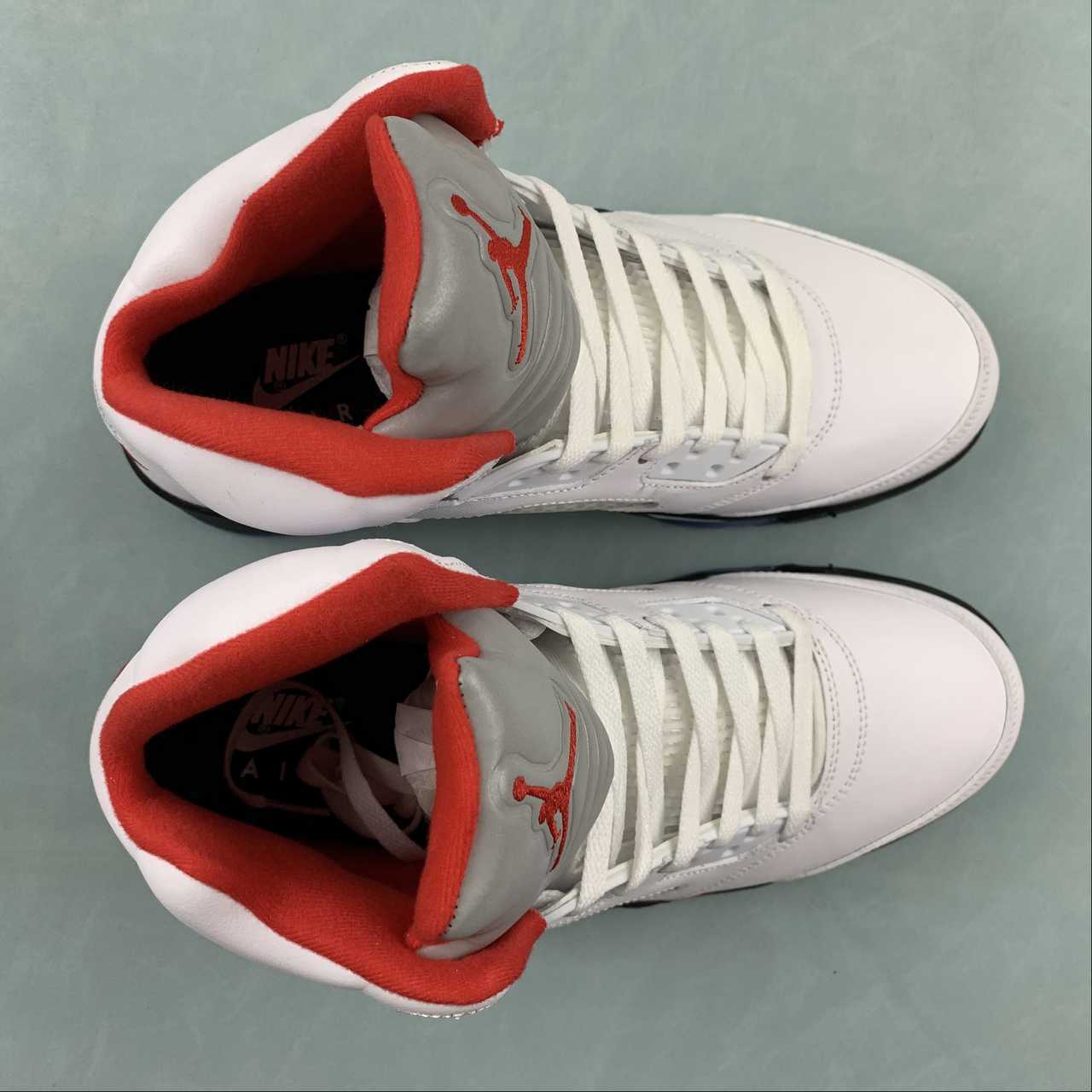 Nike Air Jordan 5 Retro Fire Red Silver Tongue - VIBES MILANO