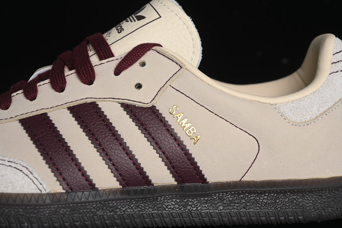 Adidas Samba OG Wonder White Maroon
