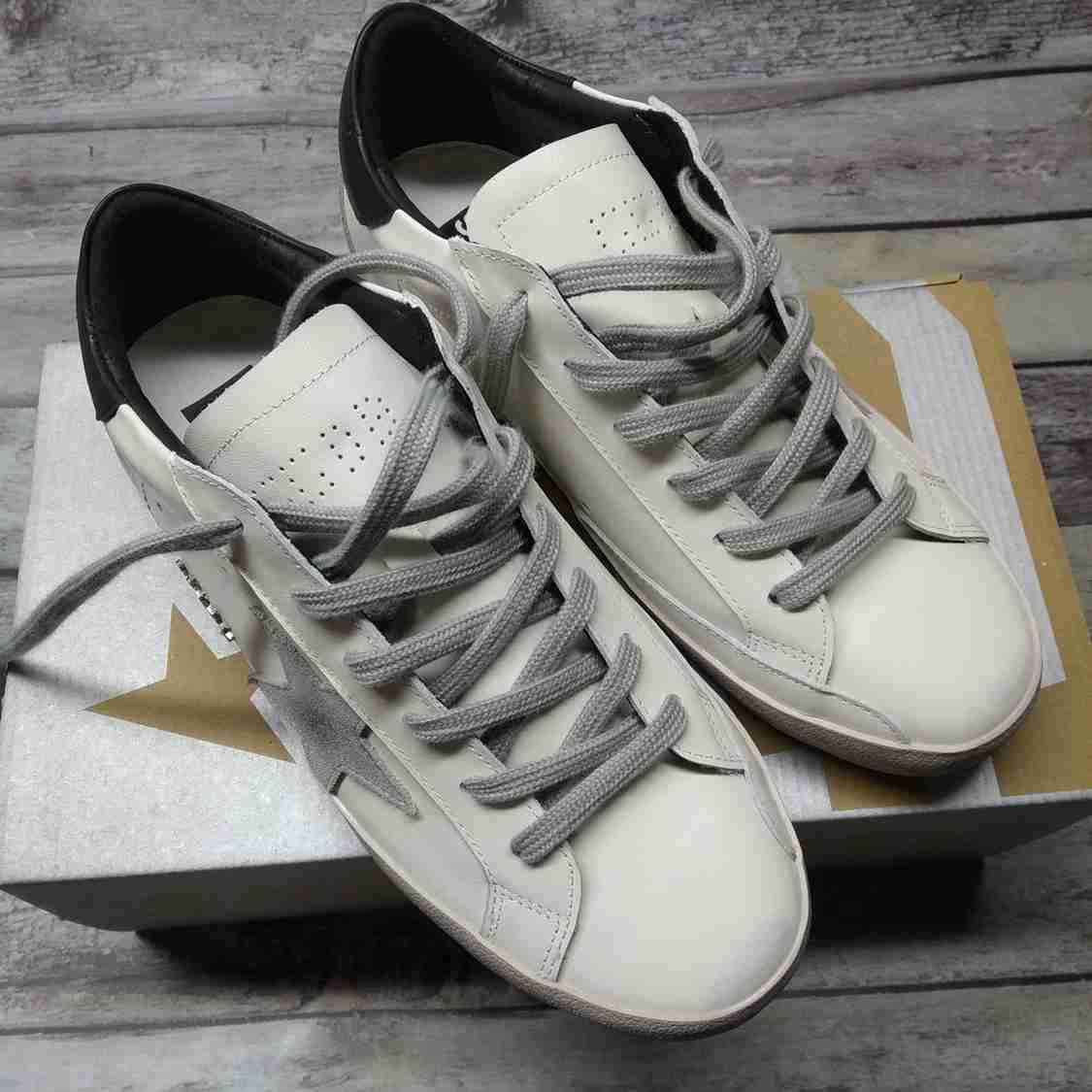 Golden Goose Superstar nappa bianca e inserti neri