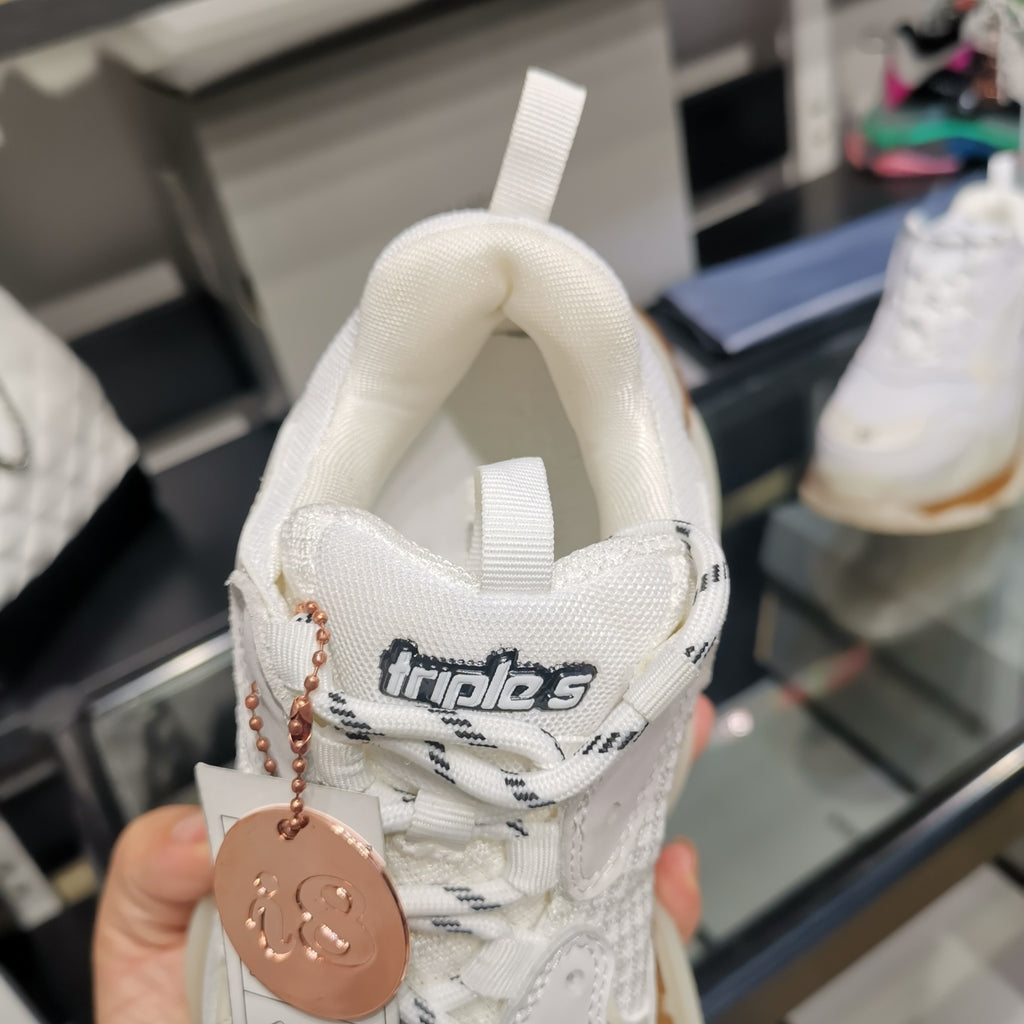 Balenciaga Triple S sneakers white transparent bottom