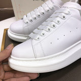 Alexander McQueen sneakers suola oversize bianco silver