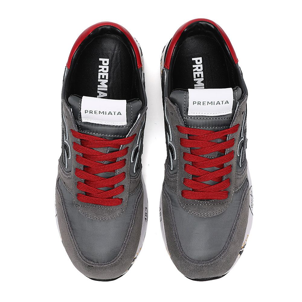 Premiata Mick sneakers grigio rosso