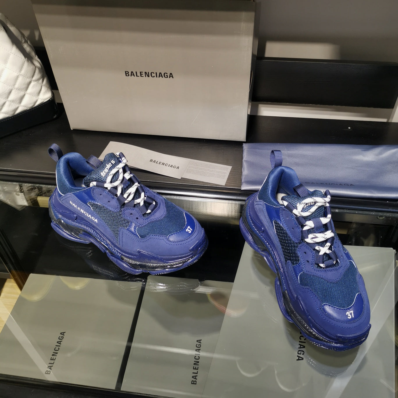 Balenciaga Sneakers Triple S Clear Sole Blue