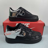Nike Air Force 1 07 Low Black & Metallic Silver