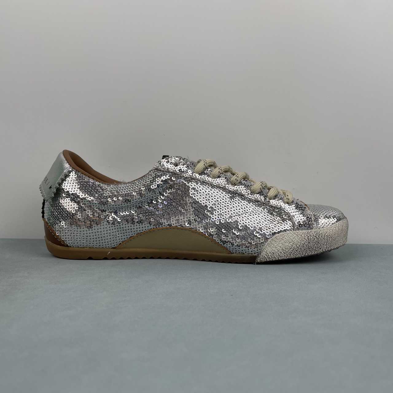Golden Goose True - Star sneakers in paillettes argento - VIBES MILANO