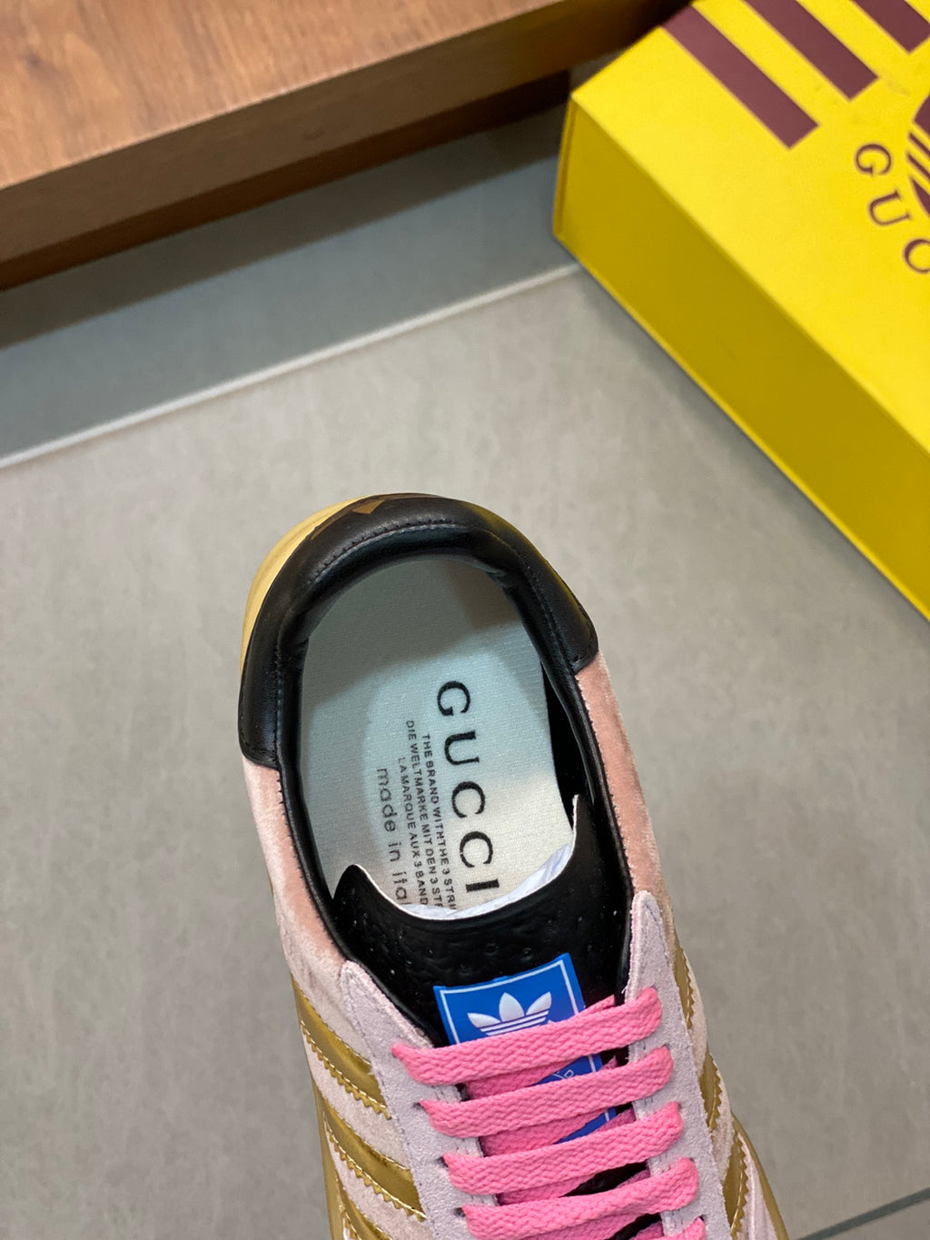Adidas x Gucci Gazelle Pink Velvet - VIBES MILANO