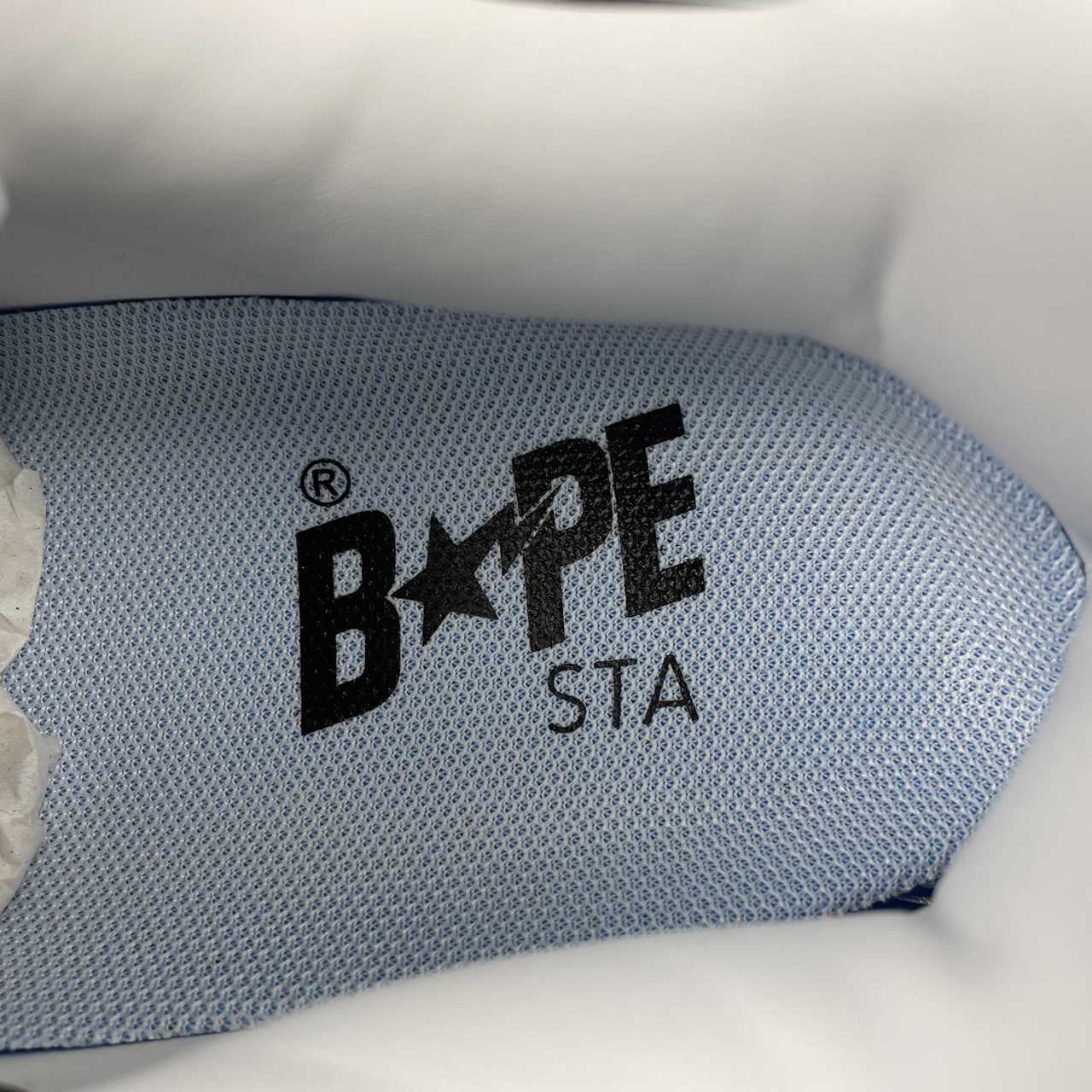A Bathing Ape Sneakers da uomo in pelle verniciata Bape Sta bianco