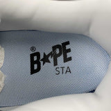 A Bathing Ape Sneakers da uomo in pelle verniciata Bape Sta bianco