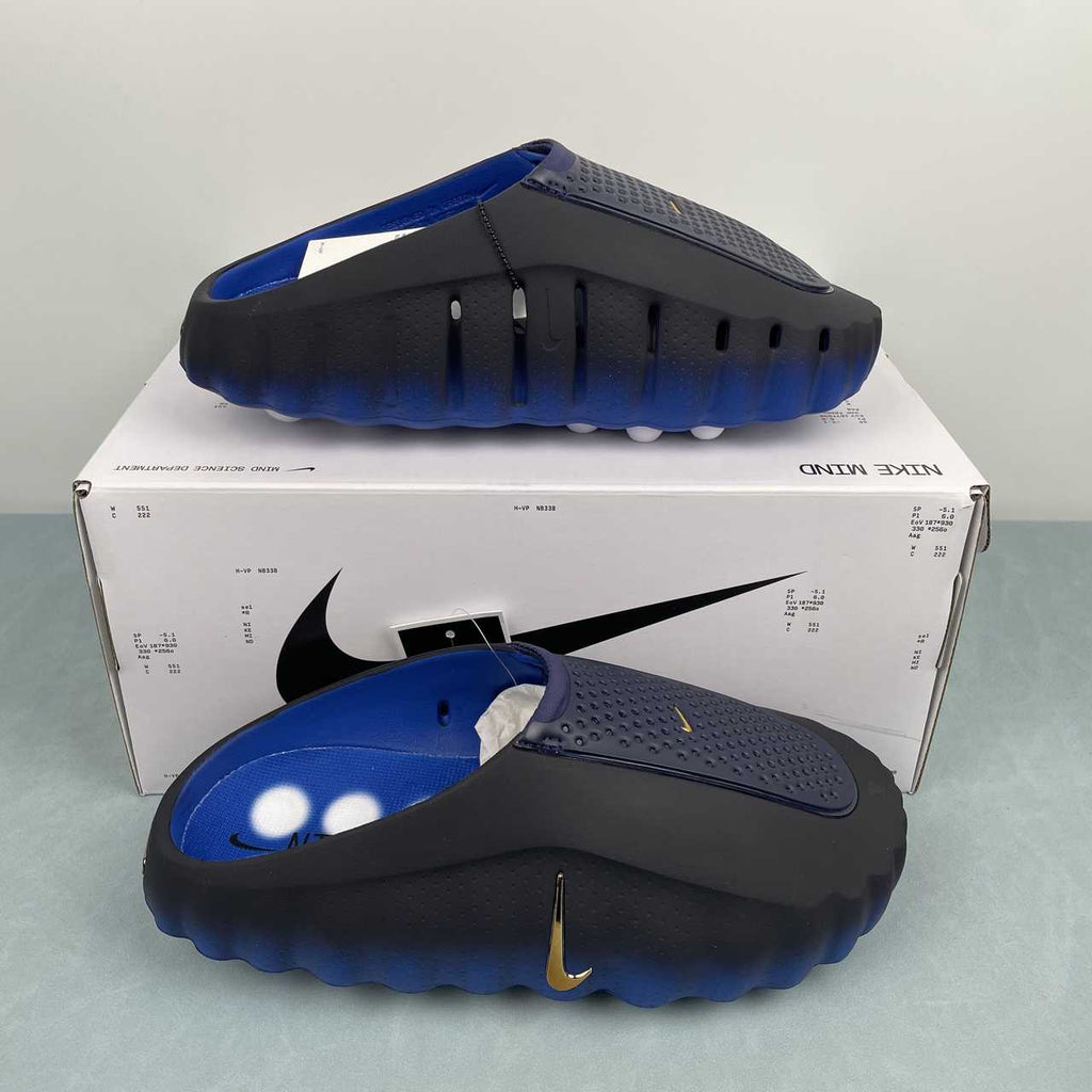 Nike Mind 001 LT Slide Blackened Blue Game Royal. Scarpe recovery e relax - VIBES MILANO