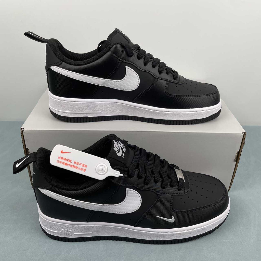 Nike Air Force 1 Low 07 TECH ESS Black White - VIBES MILANO