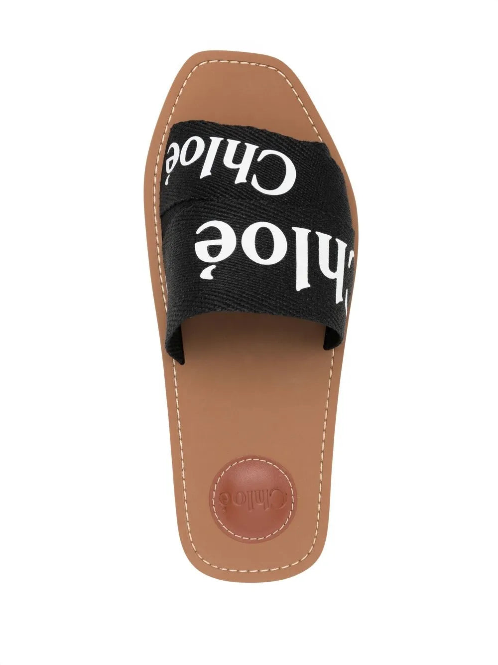 Chloé Woody Sandals Canvas neri