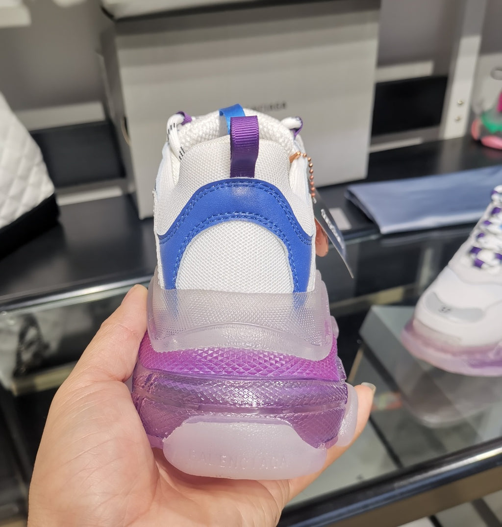 Balenciaga Triple S sneakers white transparent bottom