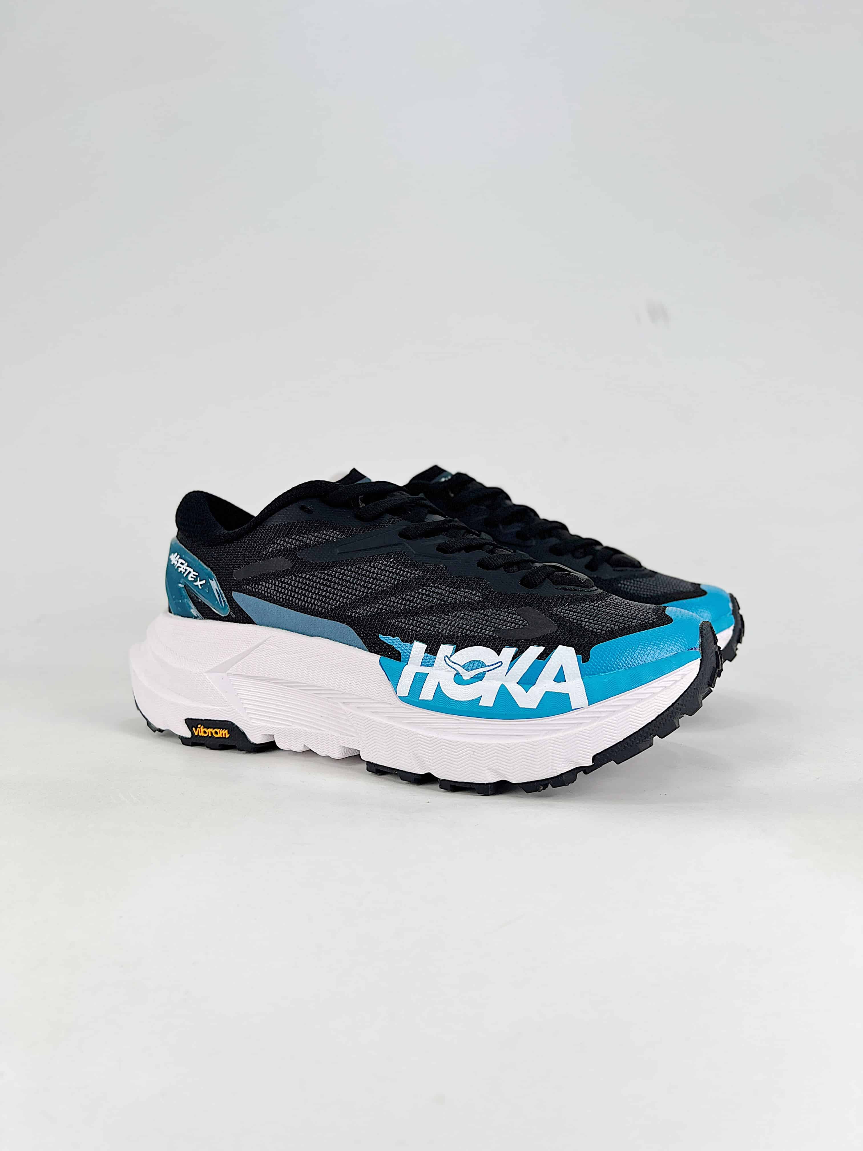 HOKA Mafate X blue bianco | Scarpe Trail Running con Piastra in Carbonio