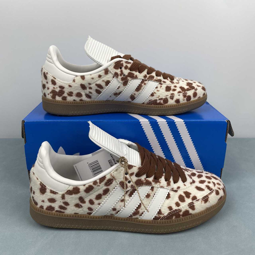 Adidas Samba LT Cow Print Brown White