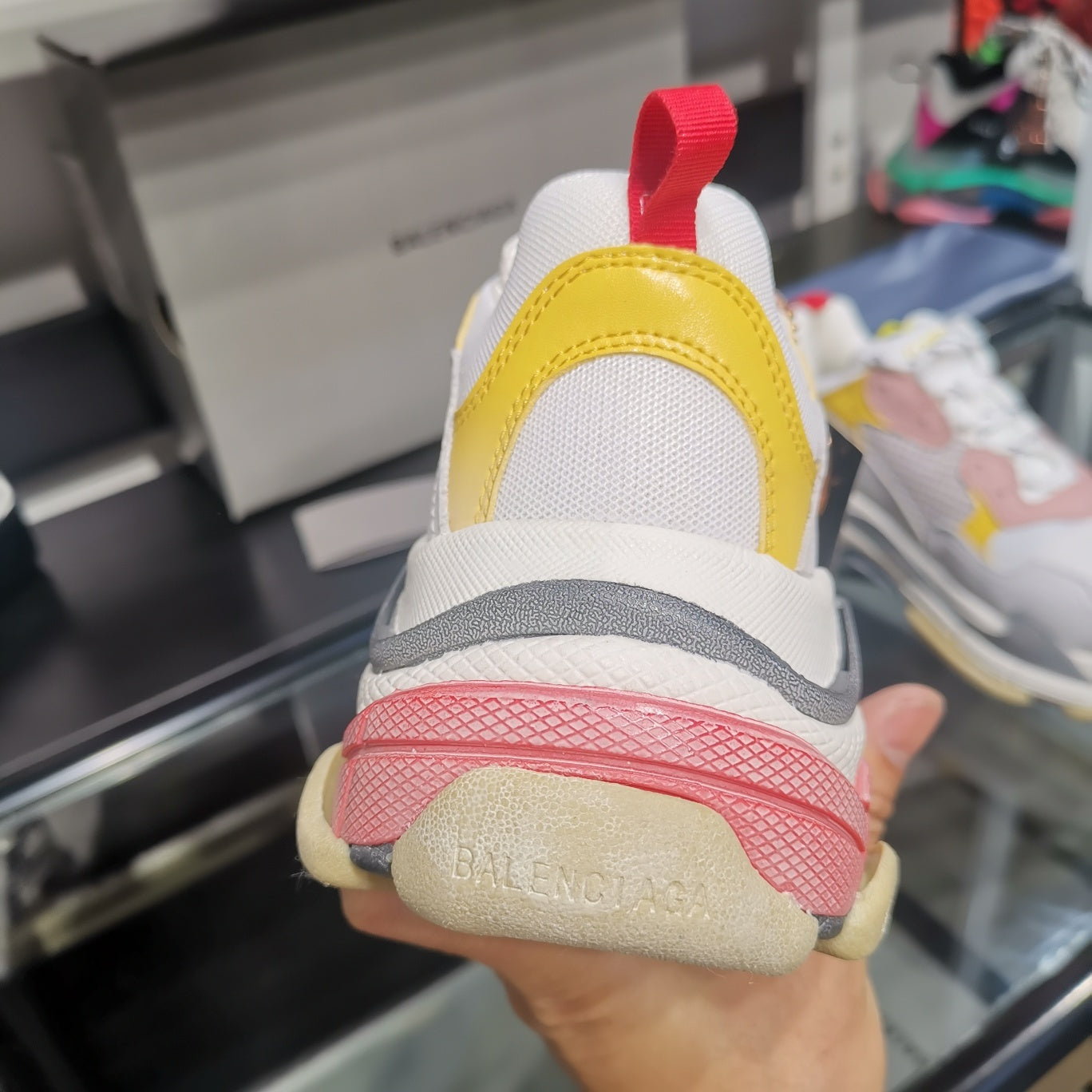 Balenciaga Sneakers Triple S Grey Pink