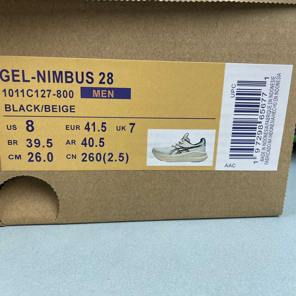 Asics Gel Nimbus 28 Black Beige