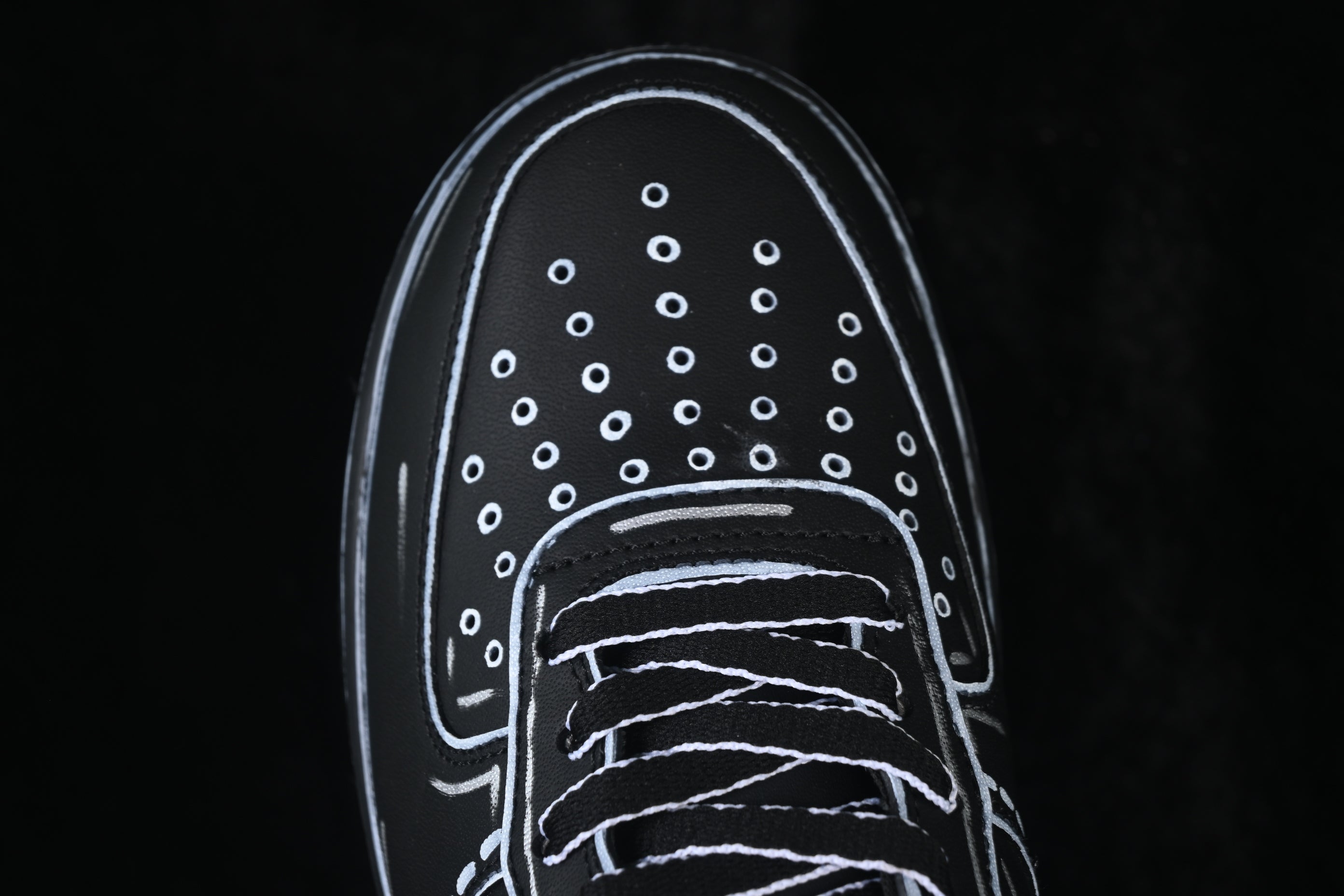 Nike Air Force 1 '07 Low Custom Cartoon Black
