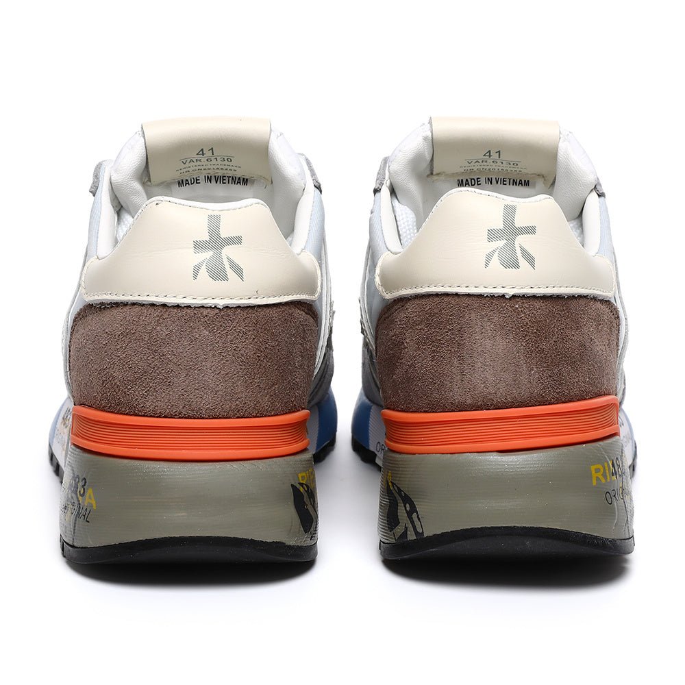Premiata Lander sneakers suede grey brown - VIBES MILANO