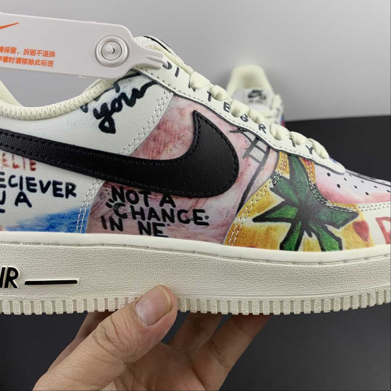 Vlone X Nike Air Force 1 07 Low White Black GT6969-198 (mercato asiatico)