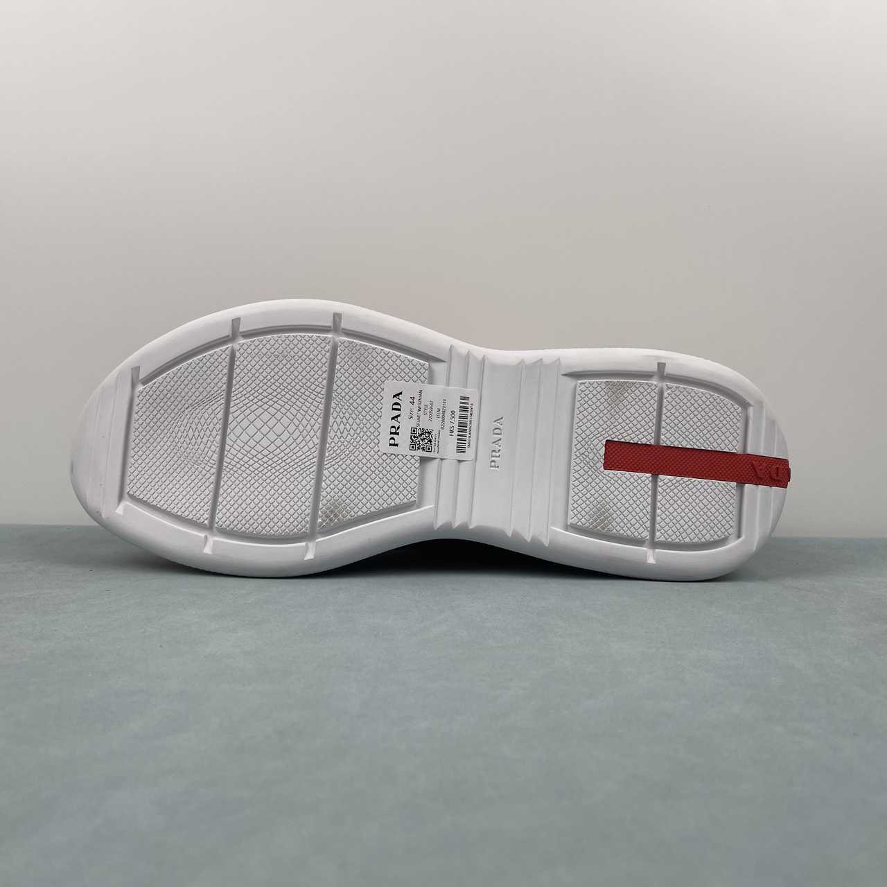 Prada sneakers America's Cup in vernice e tessuto bike rosso