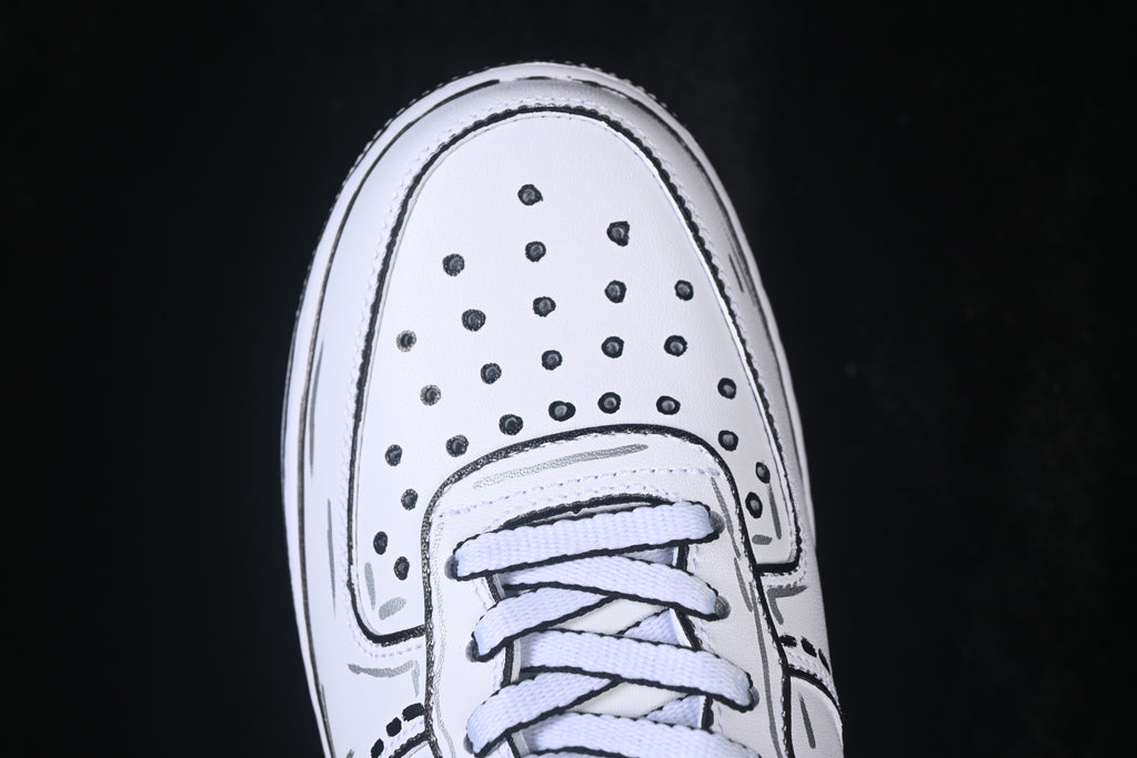 Nike Air Force 1 '07 Low Custom Cartoon White