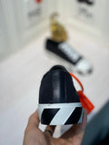 Off-White Vulcanized Low Zip Tie Black