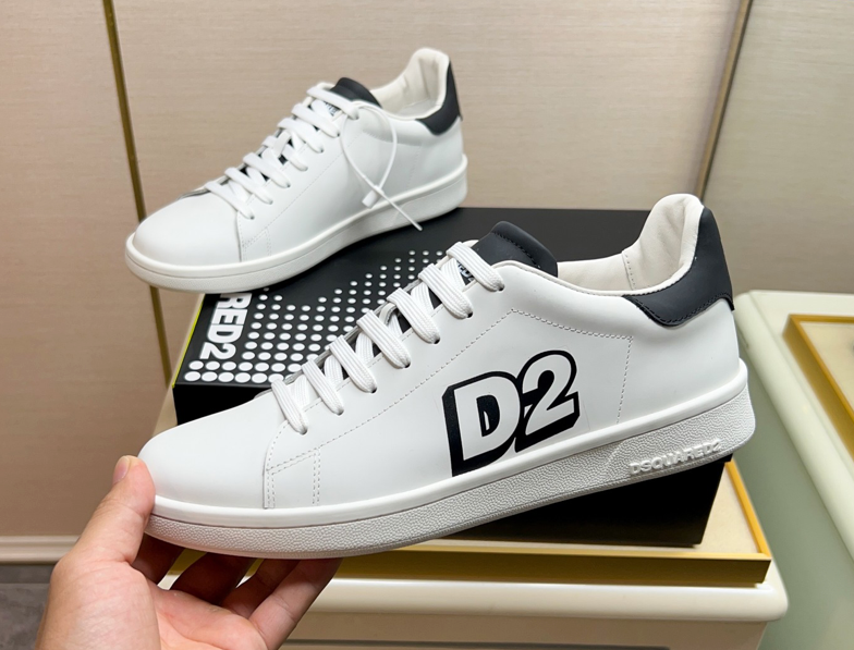 Dsquared2 Boxer sneakers bianco Power D2